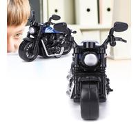 Alloy Motorbike Toy Model Highly Simulation Children Kid Pull Back Vehicle Toy(Blue )