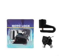 Alloy Motorcycle Disc Lock with Anti Theft Blade Core and Quick One Touch Locking Mechanism Compatible with Most Motorcycles and Electric Bikes (Black)