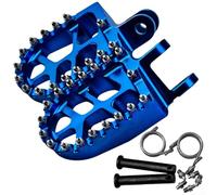 Alloy Motorcycle Foot Pegs Red Direct Fit Replacement(blue)