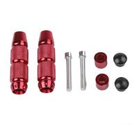 Alloy Motorcycle Foot Pegs Round Spike Pedals Black(Red) | fitment, round spike design, silver color, suitable for most for bikes, easy mount