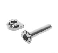 Alloy Motorcycle Throttle Handle 22mm Non-Slip Grip(Silver)