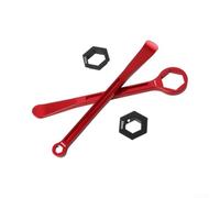 Alloy Motorcycle Tire Wrench Set 4-Piece Portable(Red)