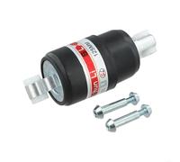 Alloy Mountain Bike Rear Suspension Spring Shock Absorber for Folding Electric Bicycles Adjustable Damping 100mm 125mm 150mm 175mm Black(125mm)