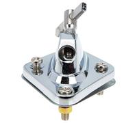 Alloy Mounting Hardware Bass Drum Leg Base for Drum Shell Repair | Silver Metal Replacement Part, Professional Practical Design, Supports Drummers during Band Practice and Maintenance