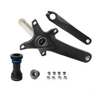 Alloy MTB Crankset 32T Chainring 104BCD Black | 4-arm 104BCD mount, secure power transfer, even stress distribution, 175mm arm, smooth pedaling (175mm with bottom bracket)