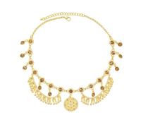 Alloy Multi-layer Hair Accessories Rhinestone Tassel Accessories Women's Headwear Performance Hair Band Gold(B)
