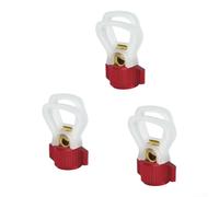 Alloy Nozzle Seat Guard G7/8 Hand-Tight Fit(3pcs) | Aluminum alloy build, hand-tight install, G7/8 thread, leak- for proof seal, red or white color