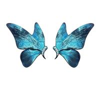 Alloy Painted Butterfly Earrings with Sparkling Crystals Lightweight Ear Studs for Comfortable Daily Wear Alloy Butterfly Earrings Women