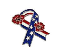 Alloy Patriotic Brooch Theme 4 July Independence Day for Commemorative Occasions and Gatherings Secure Pin, Einheitsgröße, As described