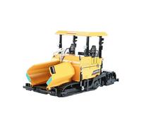 Alloy Paver Machine Paving Asphalt Highway Construction Truck 1:40 Engineering Vehicle Model Decoration Kid Toys,Yellow