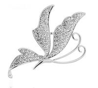Alloy Pectoral Full Diamond Butterfly Brooch Corsage Clothing Pin Accessories (B 7.5 * 4.8cm)