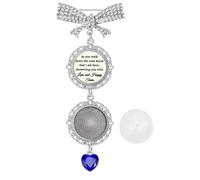 Alloy Photo Frame Brooch for Bride Customizable Wedding Souvenir Charm with Rhinestones Bowknot and Heart Pendant Wedding Souvenir Photo Locket