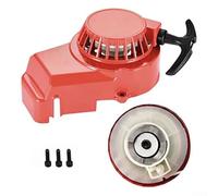 Alloy Pull Start Recoil Starter for 43cc 47cc 49cc EngineRed Replacement Kit Compatible with for MINI Dirt Bike Scooter Water Pump Off Road Vehicle Parts