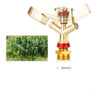 Alloy Pulse Sprinkler Nozzle for Garden Irrigation - 360° Rotating Rocker Arm, Zinc Alloy Construction, 1/2" & 3/4" Threaded, Up to 15 m Diam(3/4 INCH)