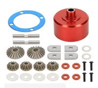 Alloy RC Diff Housing with Diff Gear Set Diff Gasket Upgrades Parts for ARRMA 6S 1/8 Kraton, Notorious, Outcast, Talion, Typhon 6S，1/7 Felony, Fireteam, Infraction, Mojave 6S, Limitless Roller（Red）