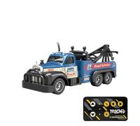 Alloy RC Drift Racing Car- Road Maintenance Vehicle, Remote Rescue Transport Vehicle with USB Rechargeable & 2.4Ghz Remote Control for Kids (Blue)