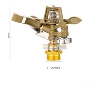 Alloy Rotating Sprinkler Nozzle, Zinc Alloy Construction, 360° Swing Arm, 1/2" & 3/4" Threaded, 8-12 m Range, for Garden and Landscape Irrigation(3/4 INCH)