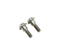 Alloy Screw Riding Accessories Black Color Dazzling Gold TC4 M6 × 20mm 2Pcs(2pcs Silver)