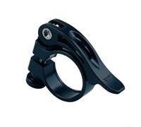 Alloy Seatpost Clamp 28.6mm for Quick Release Tool-Free MTB Alloy | 28.6mm fit, tool-free lever, quick height adjust, secure clamp, MTB road compatible(Black Bridge Style 28.6mm)