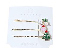 Alloy Snowflake Hair Side Clips New Year Bangs Clips Hair Grips Ponytail Decor Party Barrettes Christmas for Girls