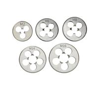 Alloy Steel 1pc Hard Round Die Threading Metric Right Hand M2 .5 M3 M4 M5 M6 M7 M8 M9 M10 M12 M14 M15 M16
