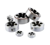Alloy Steel 1pcs Hard Round Die Tap Threading Metric Mini Dies Set Right Hand M3 M4 M5 M6 M8 M10 M12 M14 M16 M18 M20 M27 M30(M14x2)