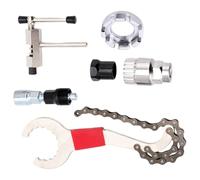 Alloy steel bicycle including chain breaker, crank puller, bottom bracket remover tool, professional bike flywheel remover