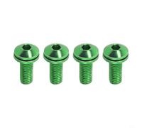 Alloy Steel Bottle Cage Screws M5x12mm 4-Pack Red