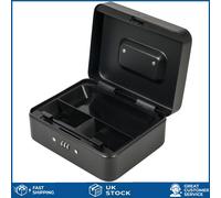 Alloy Steel Cash Box with 3-Digit Combination Lock - Ideal for Home & Office