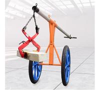 Alloy Steel Chain Pliers Lifter with 4 Pcs Rubber Pats, Vertical Granite Slab Lifting Clamps for Stone Wood Timber Concrete Block, Heavy Duty Adjustable Opening Paver LIF,Opening Size 33