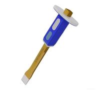 Alloy Steel Chisel, with Non-Slip Rubber for Grip & Heat-Treated Ground Tip | 1 Pc, Cr-V for forged, Anti-Rust Gold Coating, for Metal Cutting & Masonry, Workshop & DIY Repairs, 12×23×300 mm