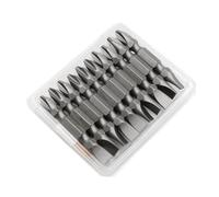 Alloy Steel Double-Head Screwdriver Bit Set - PH2 Cross & Slot 6mm Magnetic Drill Bits for Electric and Hand Drills, 10-Piece Metric Kit (50mm)
