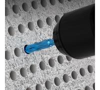 Alloy Steel Eccentric Drill Bit for Tiles, Glass, Rock Slab & Wood - 6-12mm Self-Centering Triangle Tip with Hex Shank 6.35mm - Double U-Flute De(10MM)