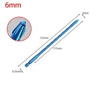 Alloy Steel Eccentric Drill Bit with Hex Shank 6.35mm, Self-Centering Tile & Glass Drilling Tool for Ceramics, Rock Slab, Wood - 1pc