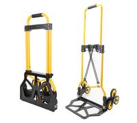 Alloy Steel Folding Trolley on Wheels (S-47x48x90cm)