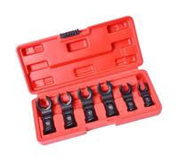 Alloy Steel General Joint Oil Pipe Wrench 6 Piece Set Flexible Head Brake Line Tool Ergonomic Not Slip Handle Automotive Brake Line Tool