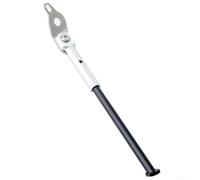 Alloy Steel Left Kickstand 220mm for Folding Bike | Fits 16-inch wheels, for quick release lever, easy mount, alloy build, secure parking support(Silver)