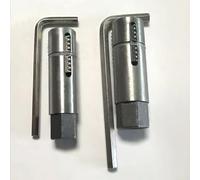 Alloy Steel Pipe Thread Extractor Set with Spiral Screw Design, Double Diameter 12mm/14mm Valve Stem Remover for Fast Pipe Fitting Removal, Compact Plumbing(14mm)