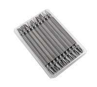 Alloy Steel Screwdriver Bits, PH2 x 6mm Double Head Cross and Slot Electric Drill Bit Set for Impact Driver, 10-Pack