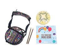 Alloy Steel Tongue Drum 8 Notes, Chakra Tank Ethereal Lotus Handpan, Percussion Instrument with Frosted Manual Spray Painting, Ti Alloy Material, Includes Drum