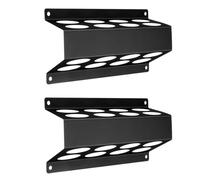 Alloy Steel Welding Rod Rack with Installation Holes, 2 Pack | Wall Mounted Alloy Steel Rack with Ready Holes for Workshop Supply Storage Areas Near Repair Work Area Storage Use