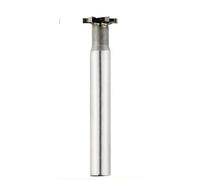 Alloy T-Slot Milling Cutter Tungsten Steel Rough Inserted Straight Shank Hardness Metal Keyway Endmill(3mm,30Dx16dx90L)