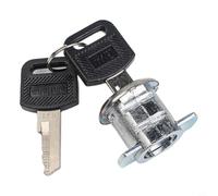 Alloy Toolbox Lock With 180 Degree Rotation, Chrome Cabinet Insert Linkage For Drawers And Cupboards, Includes Two Keys For Secure Storage(J)