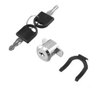 Alloy Toolbox Lock With 180 Degree Rotation, Chrome Cabinet Insert Linkage For Drawers And Cupboards, Includes Two Keys For Secure Storage(G)