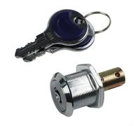 Alloy Toolbox Lock With 180 Degree Rotation, Chrome Cabinet Insert Linkage For Drawers And Cupboards, Includes Two Keys For Secure Storage(A)