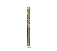 Alloy Triangle Drill Bit for Porcelain Tile, Concrete, Brick, Glass & Ceramic 3-12mm Diameter with Gold Carbide Tip, 1pc