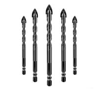Alloy Triangle Drill Bit Set for Metal and Wood 4 Blade Design for Efficient Drilling (5+6+8+10+12mm)
