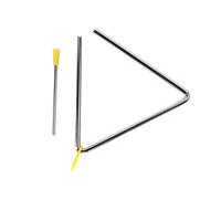 Alloy Triangle Percussion Instrument for Music Education, Band Practice, School Classes - Durable Metal Musical Tool for Students, Teachers, Beginners &
