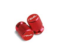 Alloy Tyre Valve Caps For 300Rebel 500 CMX 2017-2019 Aluminum Alloy Tire Valve Air Port Stem Cover Caps(Red)