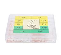 Alloy Watch Hour Minute Hands Replacement Kit for 2035 Watch Movement, Assorted Sizes 4# to 13#, Bright Finish Watch Repair Accessories with Plastic Storage Box for (No8018 rose gold)